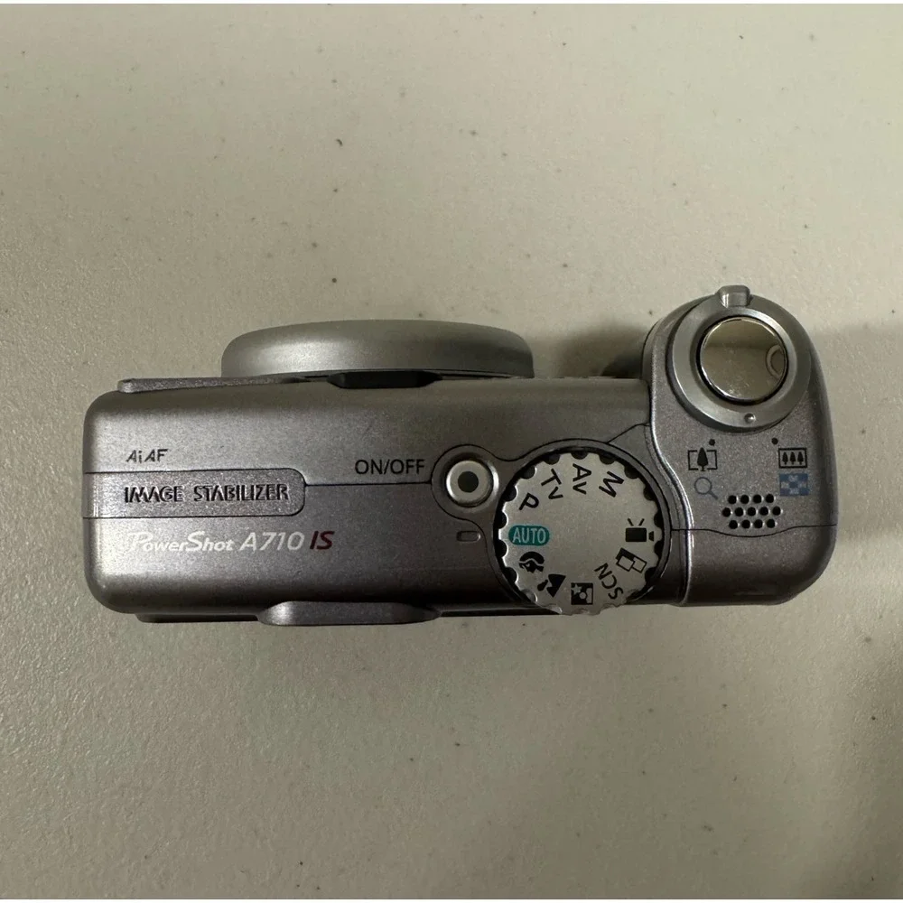 Canon PowerShot A710 IS 7.1MP Digital Camera 6x Zoom Silver Tested